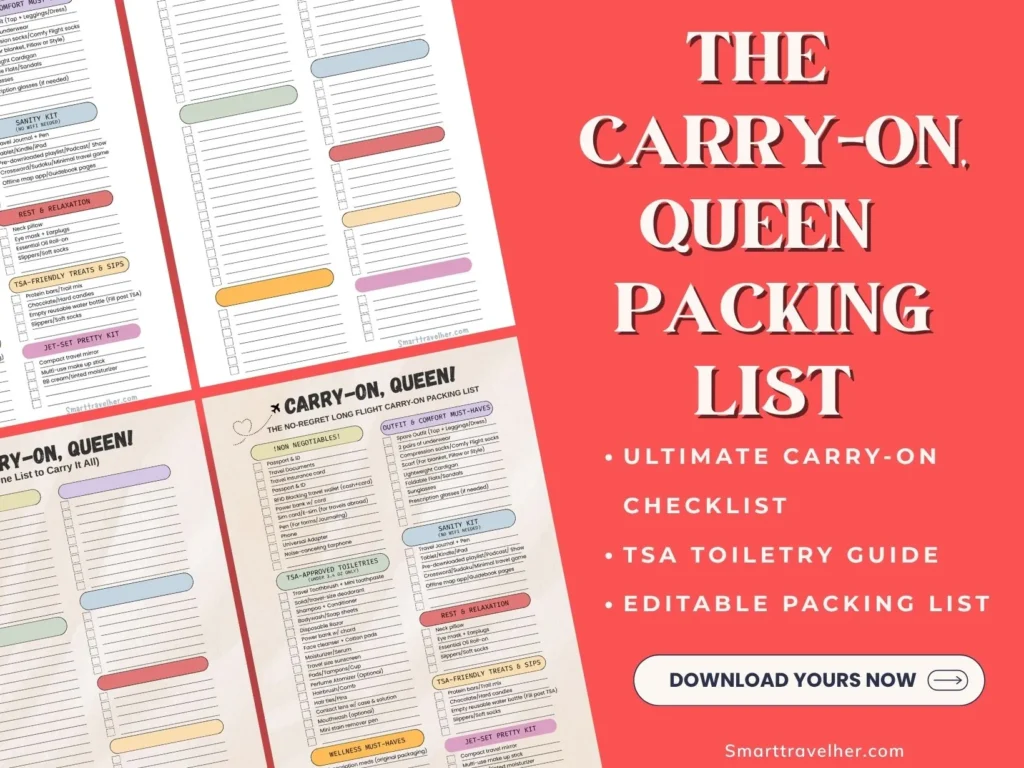 packing list, checklist, editable checklist, tsa guide, editable packing list