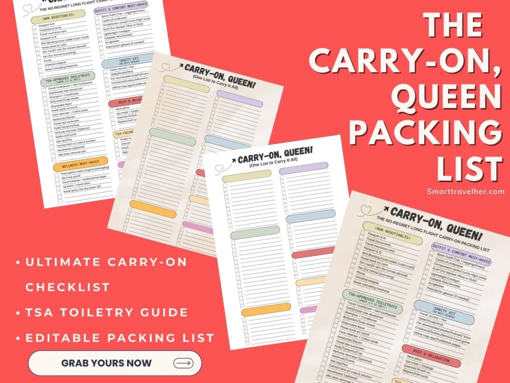packing list, checklist, editable checklist, tsa guide, editable packing list